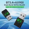AX900 WiFi 6 Driver Free Wireless Network Card Bluetooth5.4 2-in-1 Adapter Computer USB Receiver Transmitter 2.4G/5GHz Dual Band