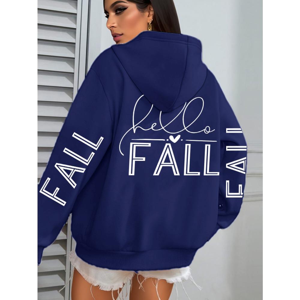 Осенняя любовь арт-дизайн надпись напечатанная женская толстовка хип-хоп одежда осенняя свободная универсальная женская уличная одежда