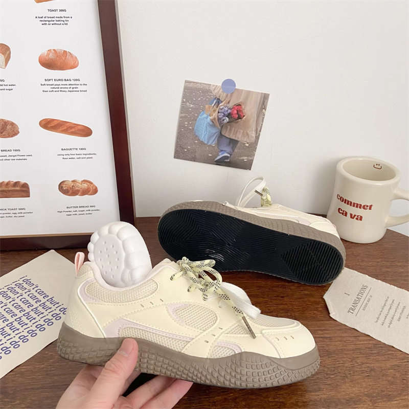 Летние сетчатые дышащие моральные тренировочные туфли универсальные шикарные туфли с круглым носком уродливо милые студенческие спортивные кеды