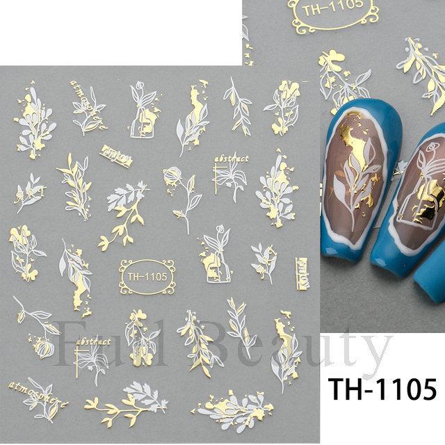 Nail Art Sticker, European And American Style Snake Year Cartoon Snake Pattern Small Spirit Snake Thin Tough Adhesive Nail Sticker