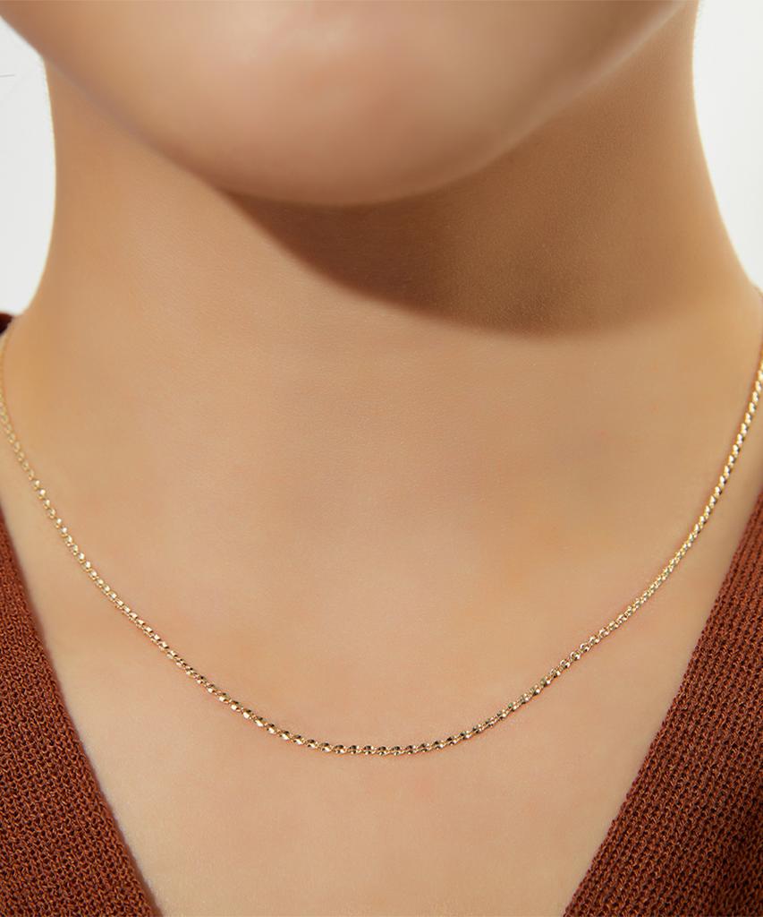 Helene Jewelry 14K 18K Botice Chain Gold Necklace (Type A)