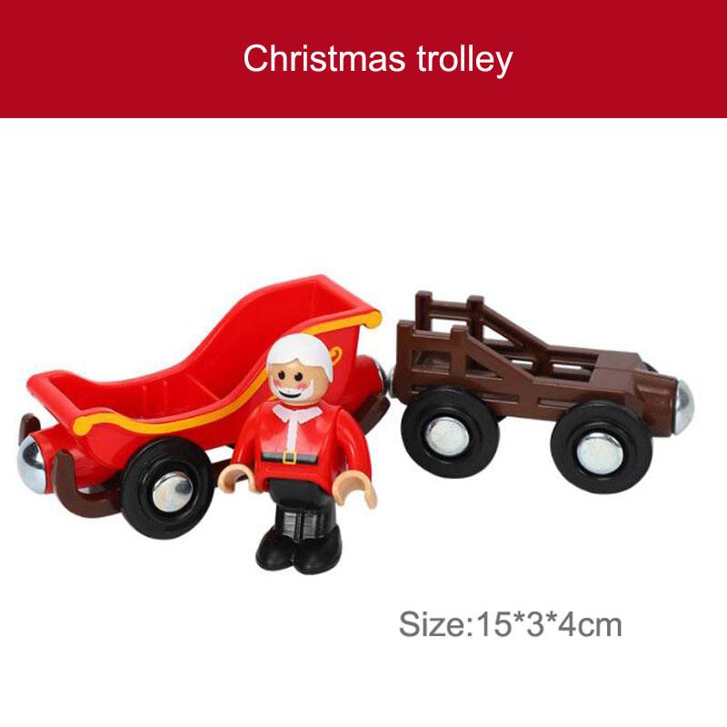 Деревянный магнитный поезд игрушечный локомотив деревянная железнодорожная машина аксессуары игрушки для детей подарки Fit Wood Biro Thomas Tracks