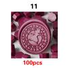 100PCS51Colors Wax Bean Envelope Invitation Letter Stamp Sealing Wax Special Mud Sealing Wax