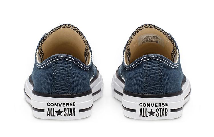 Converse Кеды Chuck Taylor All Star из парусины, устойчивые к истиранию, низкие, для малышей, синие, для младенцев и малышей 3J237C