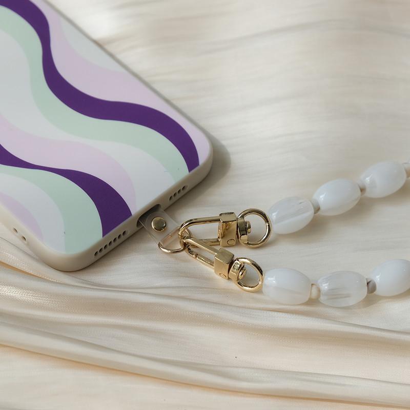 Новый аксессуар для телефона, часть цепочки для мобильного телефона, универсальный ремешок с бусинами, на плечо и шею, через плечо, ремешок для смартфона, чехол-цепочка