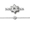 Les Trésors De Lily [R3526] - Silver White 'Star of David' Silver Bracelet (rhodium) - 10 Mm