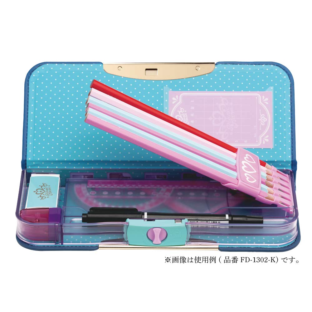 Пенал Sonic Alrock Double-Sided Slim Classic Liana Tiara, темно-синий, FD-1302-K