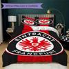Eintracht Frankfurt Pattern Bedding uilt Set uilt Cover Pillowcase Home Decoration Birthday Gift (1 * duvet cover + 2 * pillowcase  without core)