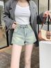 American Retro Y2k Denim Shorts Women Fashion Streetwear High Waisted Jeans Pants Female Casual Summer Jean Shorts Pockets 90s