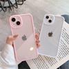 Противоударный силиконовый чехол-бампер Candy для телефона iPhone 14 11 12 13 Pro Max X XS XR 8 7 Plus SE, прозрачная защитная задняя крышка