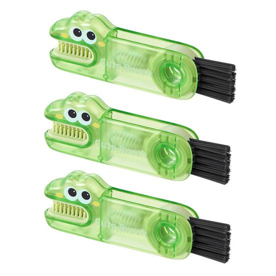 2/3 шт. 3 в 1 Щетки для чистки Мультяшный дизайн Пищевой Нескользящая ручка Щетка для зазоров Портативная Длинная щетина Очиститель для бутылок