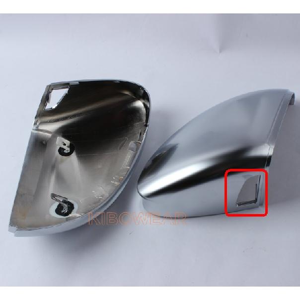 Матовые хромированные накладки на боковые зеркала для VW Golf 8 VIII MK8 GTI GTD GTE R, чехлы на боковые зеркала, серебристые  