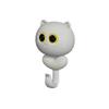 Free Punching Cat Blink Eyes Hook Wall Hanging Key Holder Sticky Hooks Cartoon Cat Hooks  Kitchen