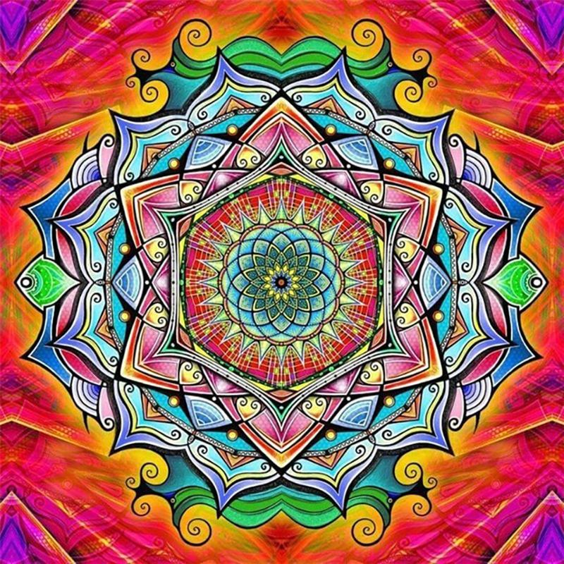 5D алмазная живопись Мандала цветок DIY полный круглый стразы дрель наборы для вышивки крестиком Алмазная вышивка подарок на Новый год