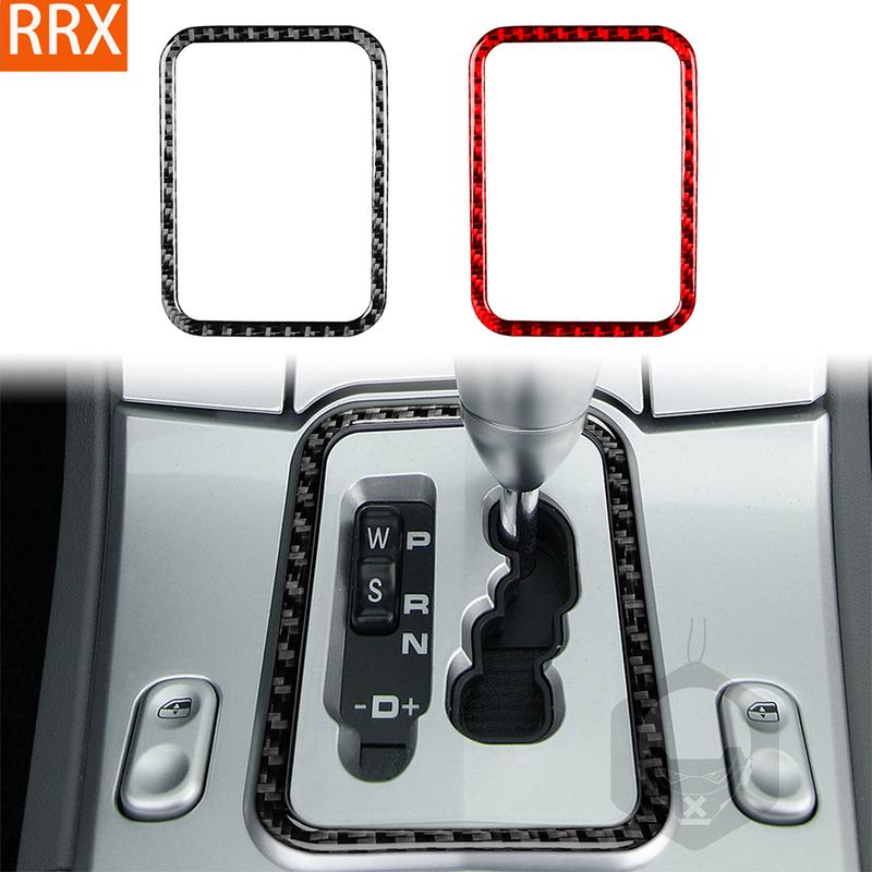 For Chrysler Crossfire 2003-2008 Real Carbon Fiber Stickers Central automatic gear shift frame panel Car Accessories decorative