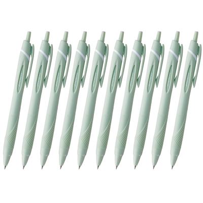 Mitsubishi Pencil Ручка-шариковая Jetstream Soft, легко пишет, 10 шт., масляные чернила, упаковка 10 шт., стержень 0,7 мм, зеленый, С, SXN15007.52