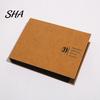 Anti-fouling Photo Album Scrapbook, Horizontal Loose-Leaf with Waterproof Thickened Film Pages, Memory Keeping Book Flat-Lay Design Refillable
