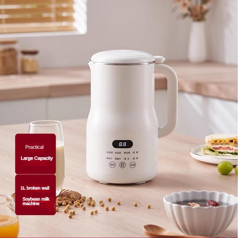 1л Мини Многофункциональная Машина Для Приготовления Соевого Молока Низкий Уровень Шума С Технологиями Разрушения Стенок Без Фильтра Машина Для Приготовления Соевого Молока Для Завтрака