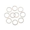 10Pcs/Pack 25/28/30/32mm Clasps Pocket Keychain Split Key Ring Stainless Steel Chain Loop