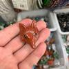 Подвеска-лиса из белого кристалла, браслет из агата, резная голова лисы из полудрагоценного камня.