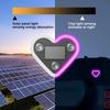 Solar Emitting Sweet Heart Atmosphere Light Wiring Free For Car triangle window interior Motor Decoration Modification Neon Lamp