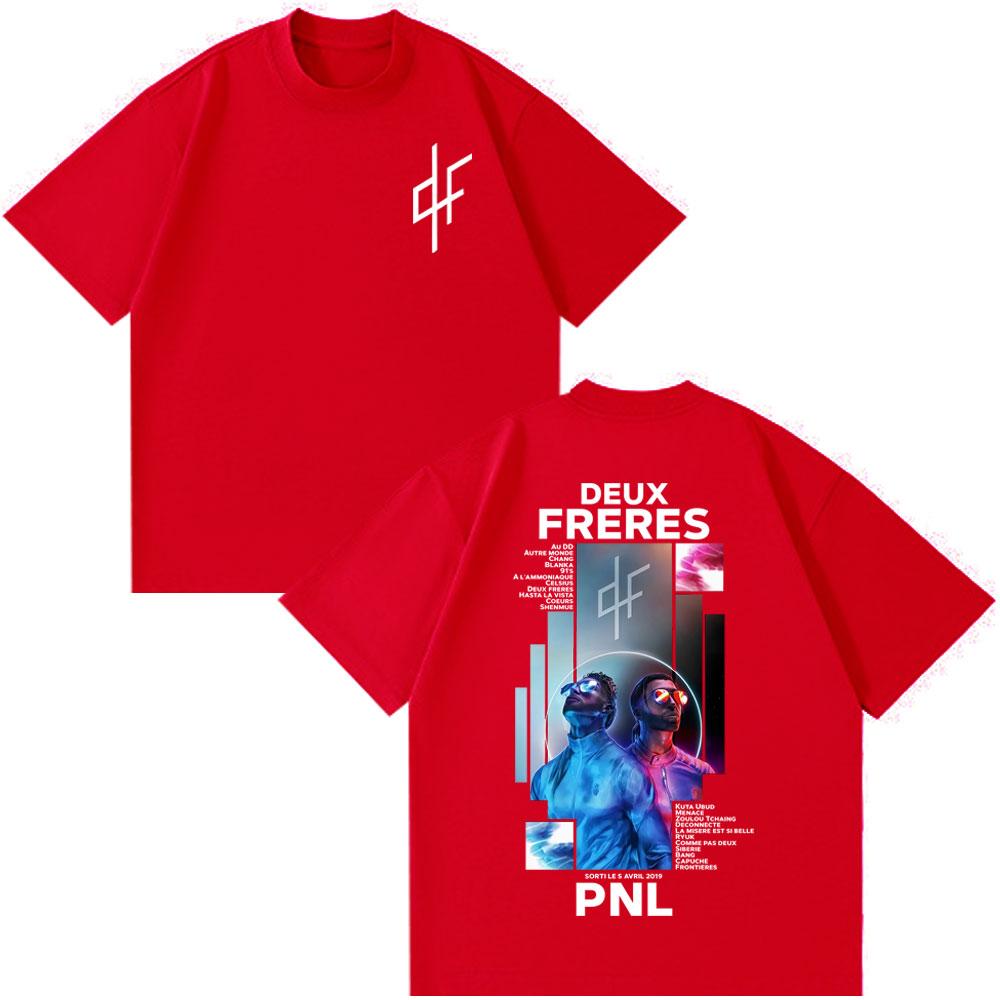 French Rapper PNL Le Monde Chico Album Graphic Tshirt Men Women Fashion Hip Hop Tshirt Short Sleeve Cotton Casual T Shirts