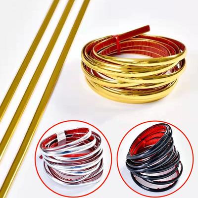 Самоклеящийся отслаивающийся молдинг ПВХ Настенный молдинг Новая декоративная полоса Рамка для зеркала