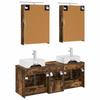 Bathroom Furniture Set 5 pcs Smoked Oak