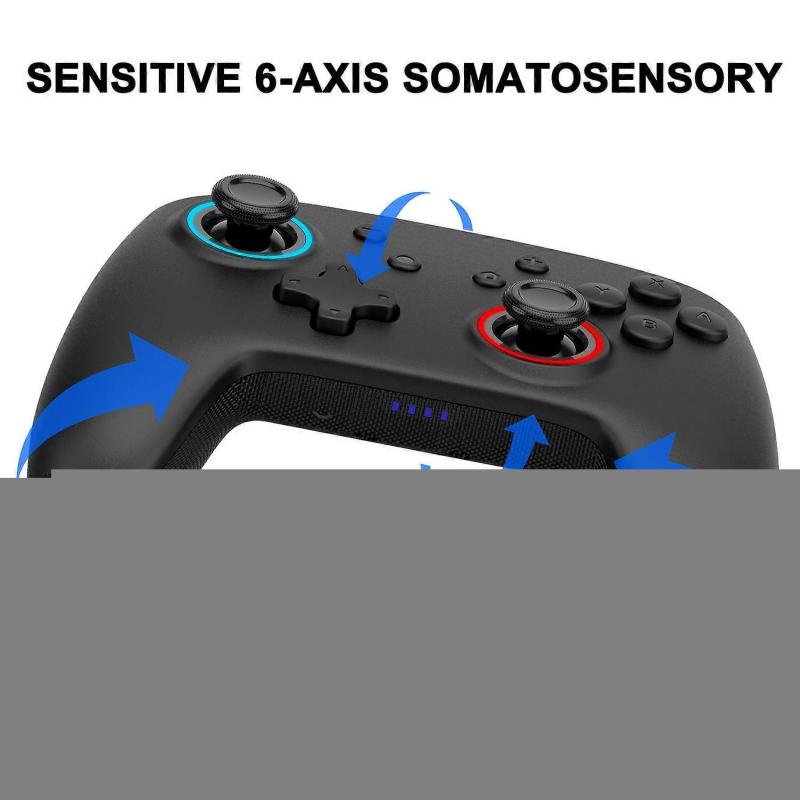 Wireless Switch Controller, Switch pro Controller for Nintendo Switch/Lite/OLED Controller, Gaming Controller with Hall Effect Joysticks(White)