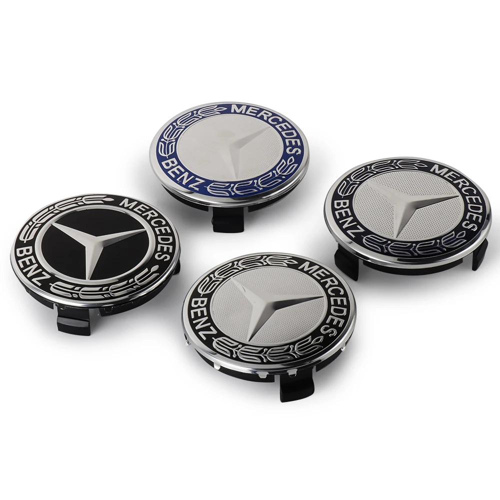 4 шт./лот 75 мм колпак ступицы колеса Эмблема значок для Mercedes Benz C180 C200 E200 E260 E300 ML350 A1714000025 W230 W210 W211 W221 W219