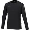 Mizuno 32MAA630 Long Sleeve Training Size M MC-LINE T-Shirt, Moisture-Wicking, Quick-Drying, Black,