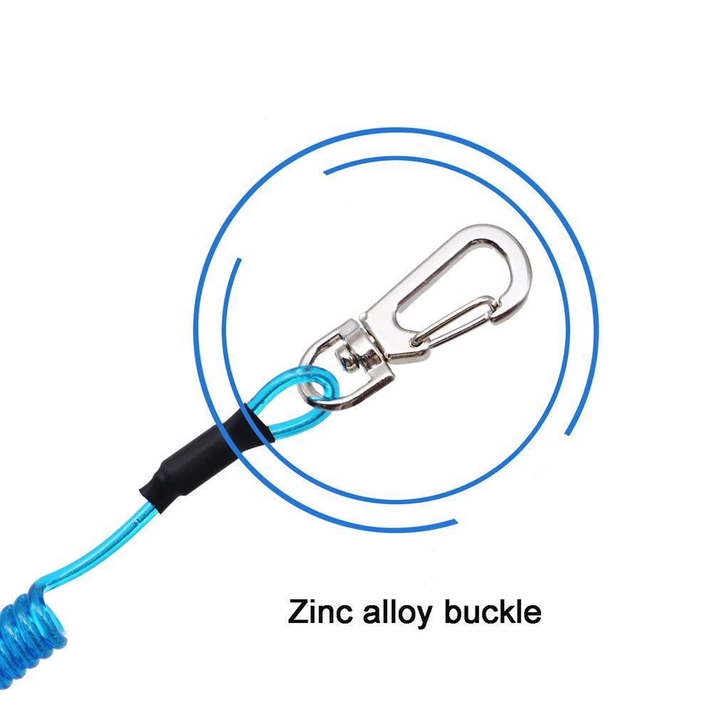 Fishing Accessories Outdoor Steel Wire Elastic Fishing String Lanyard Keychain Spring Rope