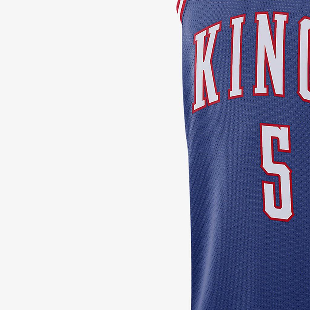 Nike X NBA Kings Dri-Fit Fox 24-25 City Edition SW Pullover V-Neck Letter Number Basketball Jersey Unisex Jersey Blue FQ4358-497