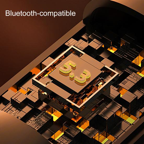 BT-8 Wireless Earbud HiFi Intelligent Noise Reduction LED Digital Display Bluetooth-compatible 5.3 Neckband Stereo