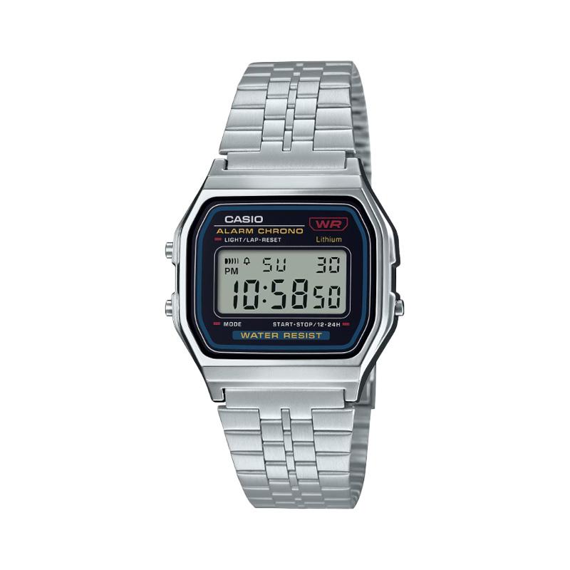 Casio Индивидуальные часы модифицированная серия студенческие ретро классические маленькие квадратные модные спортивные водонепроницаемые кварцевые стальной ремешок sa A159WA-N1D