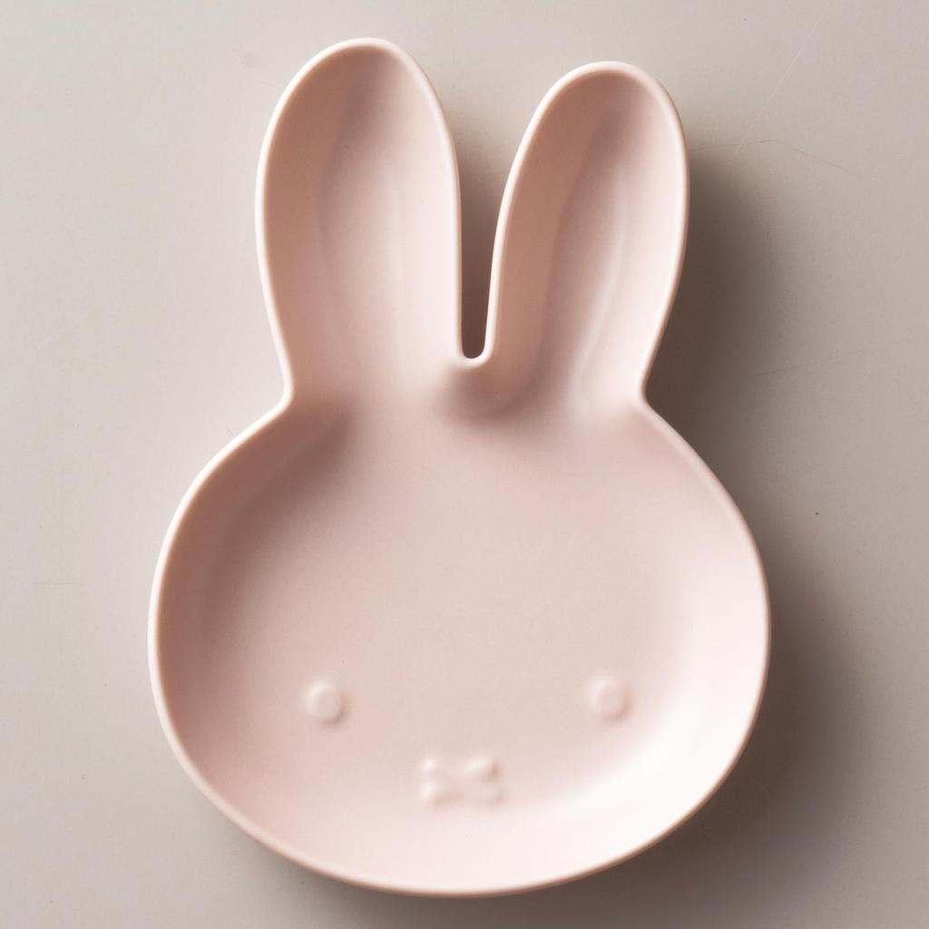 Dick Bruna 11 x Microwave and Dishwasher Matte 200104 "Miffy" Plate, Small, 15cm, Safe, Die-Cut, Pink,