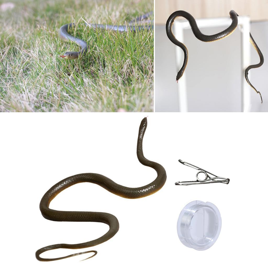 Novelty Realistic Snake Prank Toy Clip On Snake Chases Person Practical Joke Toy Interesting Snake Pranks Party Supply