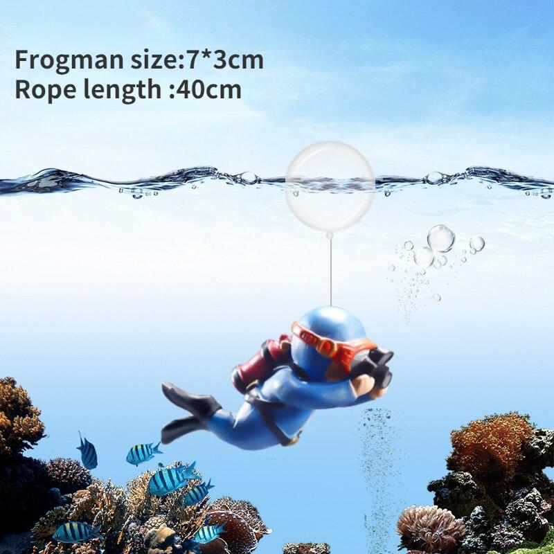 Kawaii Frogman аквариумные украшения интересные плавающие украшения имитация мини-дайвера аквариумные аксессуары