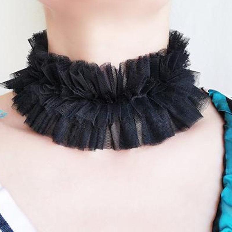 Ebay Макияж Реквизит Готический Шнуровка Шаль Накладной Воротник Декоративный Воротник, Винтажный Кукольный Воротник