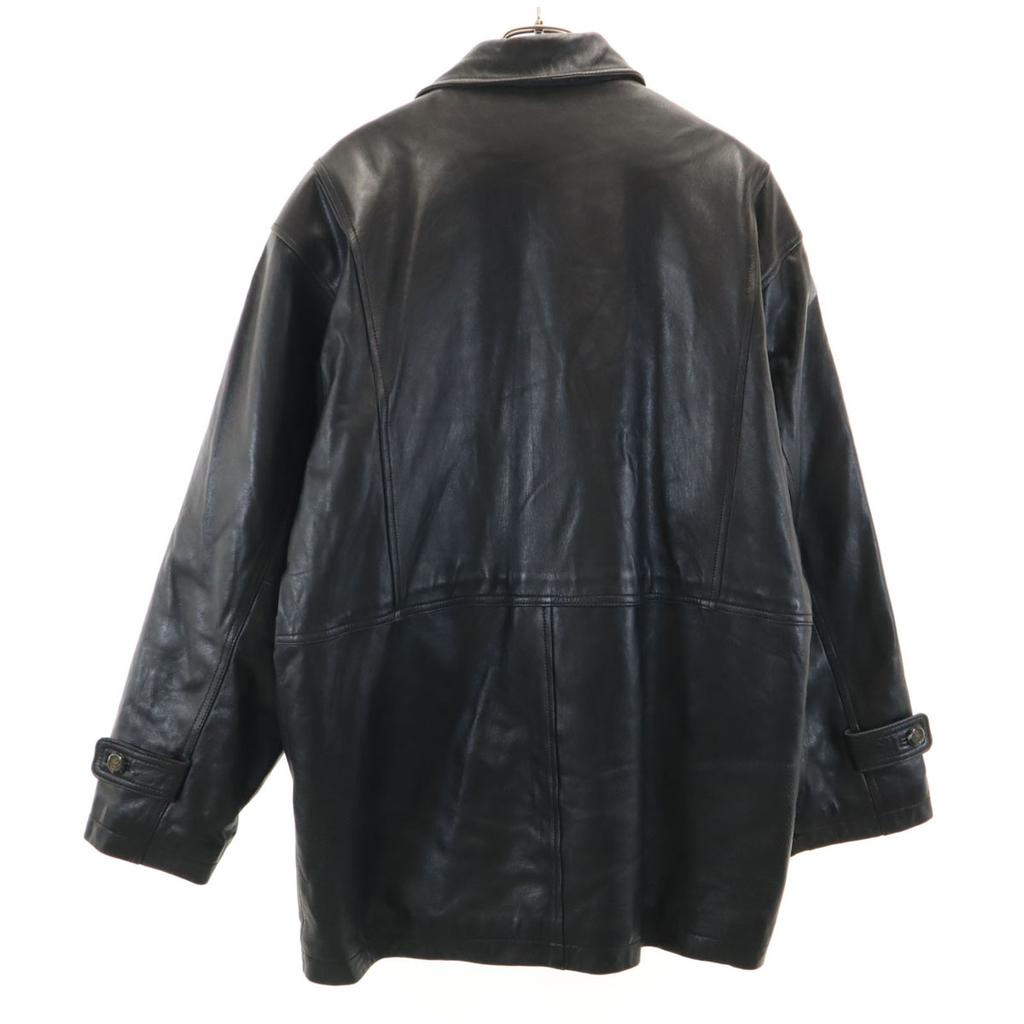 CLIENTI UOMO leather jacket M black Men's Used
