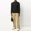 Polo Ralph Lauren Logo Solid Color Embroidered Long Sleeve Polo Shirt Men Tops Black 710681126-037