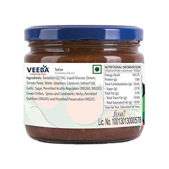 Соус Veeba Cheese & Jalapeno, 300 г, и соус Salsa, 360 г — упаковка из 2 шт.