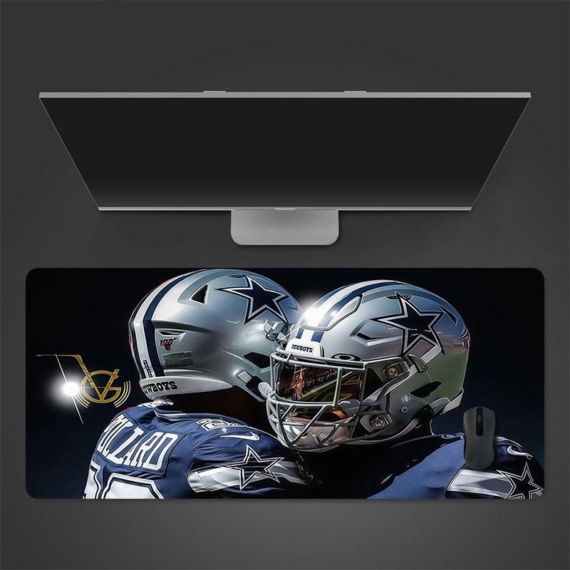 Коврик для мыши игроков Dallas Cowboys, Большой игровой коврик для стола, Нескользящий XXL коврик для мыши для ноутбука и планшета, Игровой коврик для мини-ПК со швами по краям