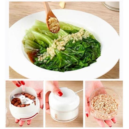 Ручной измельчитель чеснока, толкушка для чеснока, мини-кухонный комбайн для имбиря, перца, орехов, фруктов и овощей