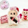 Bunny Hat&Jeans Labubu Time Doll Clothes 123rd Generation 17cm Plush Dolls Clothes  Children Gift