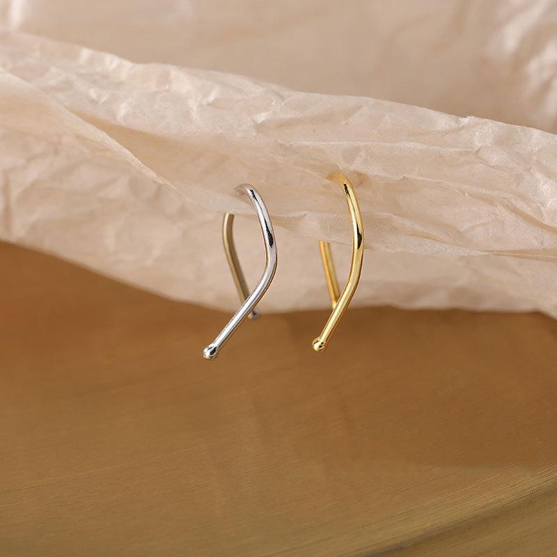 Серьги Niche Design Sense Серьги для женщин Новые модные серьги Простые женские маленькие