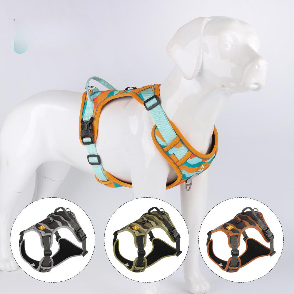 Поводок для собак, взрывозащищенный, для больших собак, со светоотражающими элементами на грудь и спину, для поездок на работу