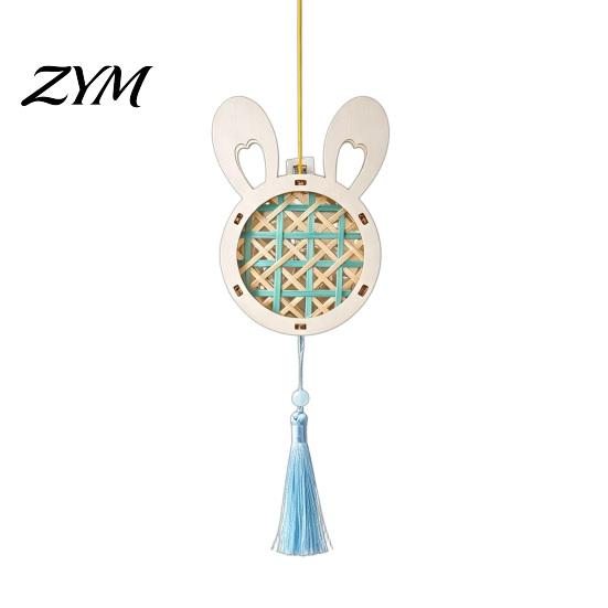 Handmade Lantern Crafts DIY Animal Kit for Children, Bamboo Weaving Cartoon Material Set, Mid-Autumn Festival Celebration
