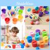 Development Wooden Cognitive Toy With Color Classification Cups Children For