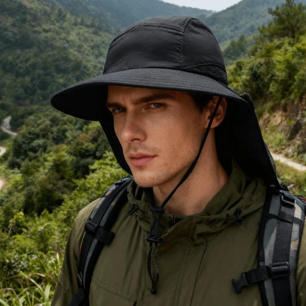 Adjustable Fisherman Cap Wide Brim Bucket Cap Fashion Outdoor Sun Hat Women